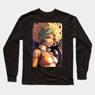 Anime Cute Girl Space Mechanic Long Sleeve T-Shirt